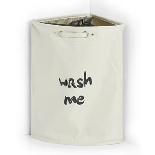 Zeller 14283 "Wash me" Wäschesammler Beige/Schwarz