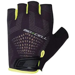 Chiba Bioxcell Super Fly Fahrradhandschuhe Unisex Schwarz/Neon Yellow M