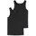 SCHIESSER SCHIESSER Herren Unterhemden im Vorteilspack Serie Uncover Rundhals Schwarz 3XL 2er