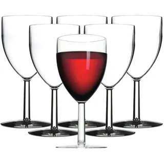 Mepal Kunststoff-Rotweingläser SAN 300 ml 6er Set