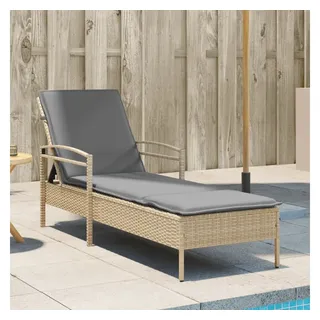 vidaXL Sonnenliege 63 x 200 x 81 cm Beige