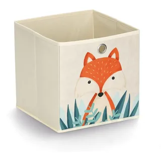 Zeller Aufbewahrungsbox Fuchs 28 x 28 x 28 cm 1-tlg. beige
