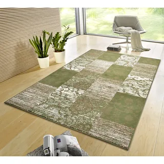 HANSE HOME Bloques Kurzflorteppich 80 x 150 cm Mehrfarbig
