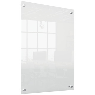 Nobo Mini-Whiteboard für die Wandmontage, Modernes Memo-Board, Trocken Abwischbares Acrylglas, Rahmenlos, 600 x 450 mm, Inklusive Markerstift, Durchsichtig, 1915621