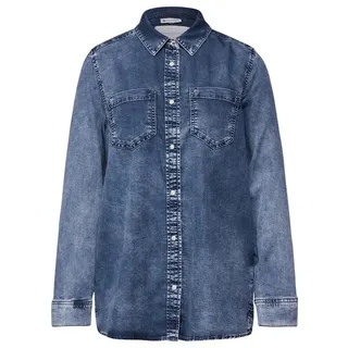 STREET ONE Jeanshemd mit Brusttaschen - Blau