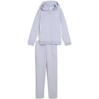 Puma Kinder Anzug Metallic Hooded Sweat Suit TR G, Größe 152 in Silber Silber