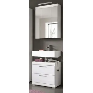 inn.furn Shawn 2-tlg. Weiß Hochglanz