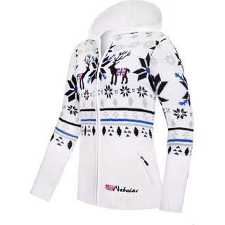 Nebulus Damen Jacke NORMAX, mit Kapuze, schicker Pullover im Norweger-Style - M