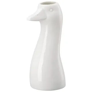 Hutschenreuther Gans-Vase Weiss Vase 14 cm