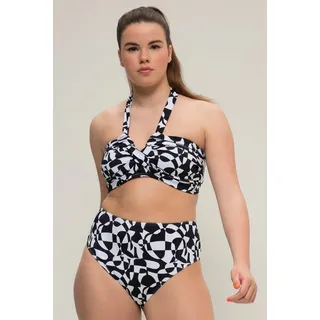Studio Untold Bikinislip Bikini-Slip HighWaist Shape Grafik-Print schwarz 44