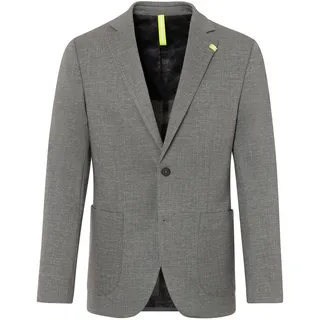 Jackett BENVENUTO. "BENVENUTO. Sneaker-Jacket", Herren, Gr. 46, grau (hellgrau struktur), Obermaterial: 88% Polyester PES. 6% Elasthan EL. 6% Viskose CV. Futter: 100% Polyester PES., slim fit, V-Ausschnitt, Sakkos, mit Seitenschlitzen