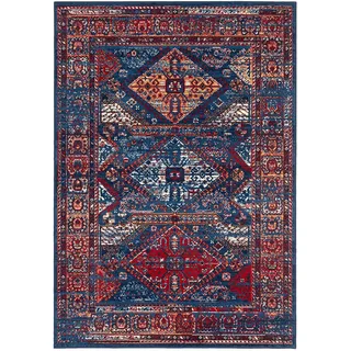Pergamon Designer-Teppich 200 x 300 cm Blau/Rot