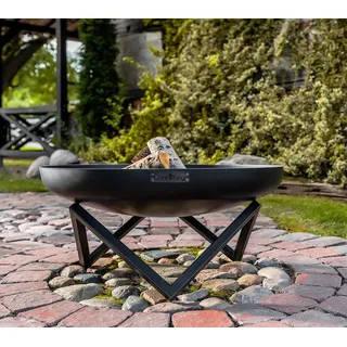 Cook King Feuerschale Santiago Ø 80 cm Schwarz