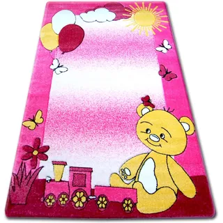 Rugsx - Teppich Für Kinder Happy C210 Rosa Teddybär Pink 240x330 Cm