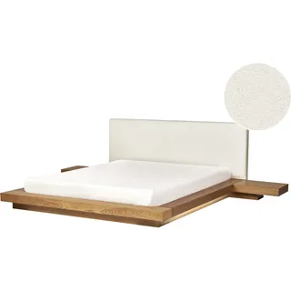 Beliani Zen 160 x 200 cm LED Braun