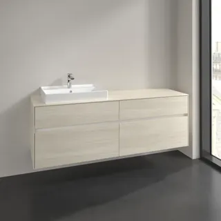 Villeroy & Boch Waschbeckenunterschrank Collaro 4 Auszüge 160 x 54,8 x 50 cm White Oak