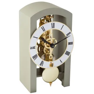 Hermle Uhr HERMLE Skelett-Tischuhr, Nussbaum grau