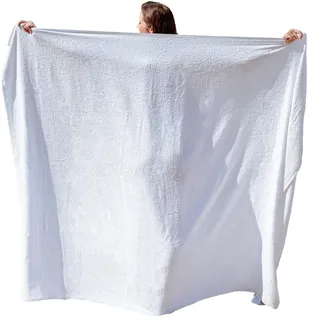Kapart Strandtuch XXL Weiß, 100% Baumwolle, 100x200 cm I XXL Saunahandtuch I Badetuch in Übergröße I Duschhandtuch, Badehandtuch & Saunatuch