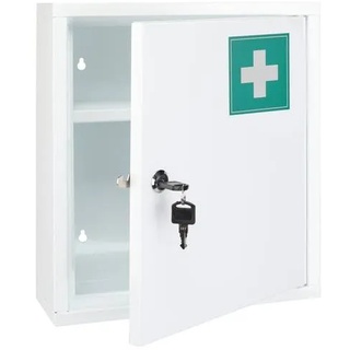 HI Medizinschrank 31,5 x 10 x 36 cm Stahl