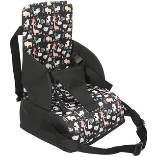 Kinder Sitzkissen Sitzerhöhung Stuhl, Fansu Baby Tragbar Sitzkissen Sicherheit Design Verstellbar Zerlegbar Kleinkinder Esszimmerstuhl ErhöHen Pad Esszimmer Boostersitze (schwarzes tier)