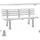 150 x 54 x 74 cm weiß