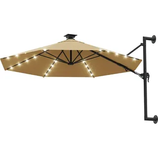 Maison Exclusive - Sonnenschirm Zur Wandmontage Mit Leds 300 Cm T