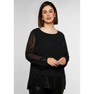 sheego Tunika in schwarz | Gr.: 52