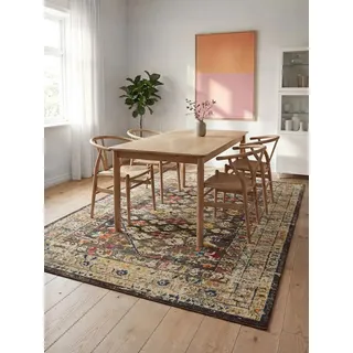 benuta Nest Vintage Teppich Casa - Mehrfarbig 160x230 cm - Teppich für Wohnzimmer, Schlafzimmer und Flur - Pflegeleicht - Fußbodenheizung Geeignet