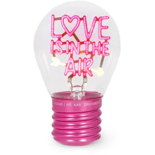 Legami Glühbirnenförmige Tischlampe Rosa