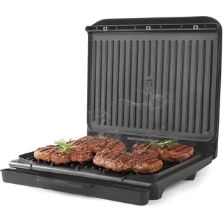 Salter ActiGrill Familie – 8 Portionen großer Gesundheitsgrill, schwimmendes Scharnier für dickere Lebensmittel & tief gefüllte Paninis, PFAS-freie Antihaft-platten, automatische Temperatur, 2000W