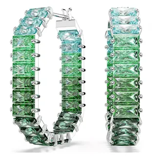 Swarovski Paar Creolen Kreolen Matrix Baguette Grün 5705787 grün