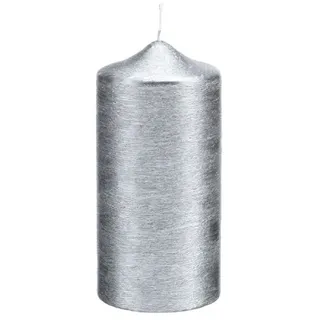 Kopschitz Kerzen Kerzen Stumpenkerzen Perlmutt Grau, 150 x 60 mm, 4 Stück