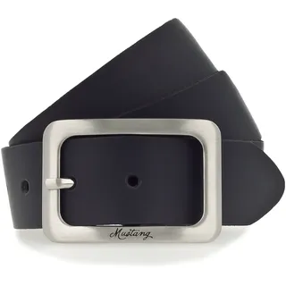 Mustang Damengürtel Leder 3,5 cm Blau 85