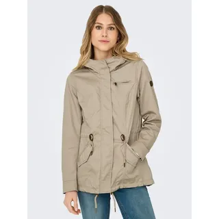 Only Parka »ONLLORCA CANVAS PARKA CC OTW«, mit Kapuze mit Kapuze, beige