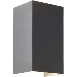 Brilliant Außenwandleuchte Metall/Glas 8 W 13,6 x 8 x 6,8 cm inkl. LED dunkelgrau
