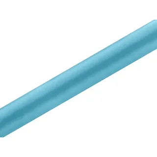 Satin Stoff glatt, Tischläufer, türkis, 0,36 x 9 m