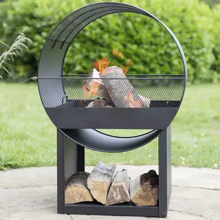 Buschbeck Feuerschale Porthole Ø 80 cm Schwarz