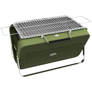 ComfortXL Koffergrill, Grün, Metall, 30x28x47 cm, Grills & Outdoor-Küchen, Holzkohlegrills