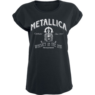 Metallica T-Shirt - Whiskey In the Jar - S bis 5XL - für Damen - Größe 5XL - schwarz  - Lizenziertes Merchandise! - 5XL