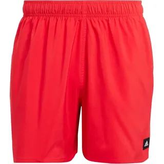 adidas Badeshorts Solid CLX Short-Length Rot/Schwarz S