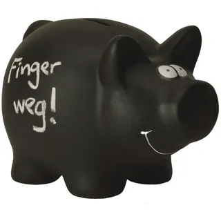 trendaffe Schwein Spardose - Schwarzes Schwein Sparbüchse Sparschwein