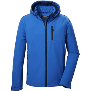 KILLTEC Herren Softshelljacke/Outdoorjacke mit abzippbarer Kapuze KOW 92 MN SFTSHLL JCKT, blau, M,