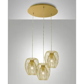 Fabas Luce Camp 3-flg. Ø50 cm gold edelmatt