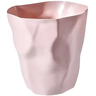 Fenteer Papierkorb, minimalistischer, langlebiger Mülleimer, dekorativer Mülleimer, Abfalleimer für Wohnheim, Toilette, Wohnzimmer, Küche, Innenbereich, ROSA