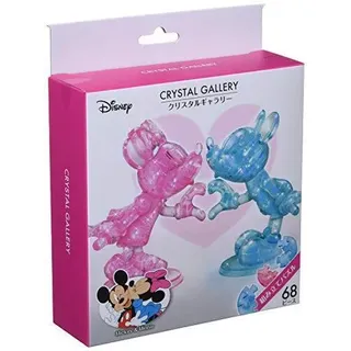 Bande Disney Kristall Gallerie 3D Puzzle Mickey & Minnie Herz 68 Teile