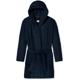 SCHIESSER Morgenmantel Teddy-Fleece Comfort-Fit dunkelblau L