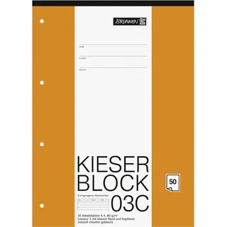 Brunnen Kieserblock A4 Lineatur 3 50 Blatt