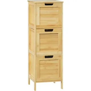 EUGAD Badezimmerschrank schmal 30 x 89 x 30 cm Beige