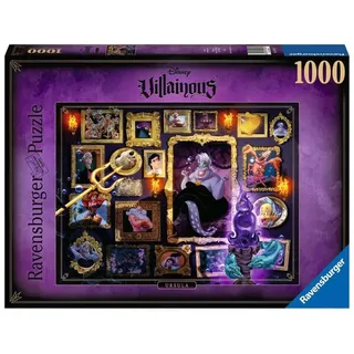 Ravensburger Puzzle 1000 Teile - Disney Villainous Ursula - Die beliebten Charaktere aus Arielle als Puzzle für Erwachsene und Kinder ab 14 Jahren
