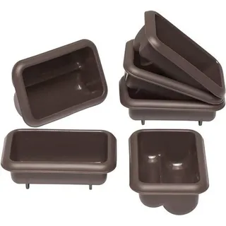 Famanu Mini Stollen Backformen Set von 6 - BPA-frei, Silikon